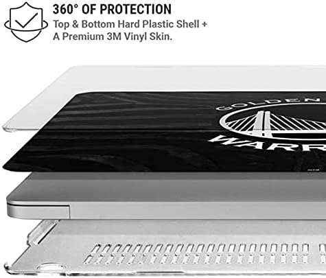 Skinit Case + Skin Compatible with MacBook Air 13in M1 (2021) - Officially Licensed NBA Golden State Warriors Black Animal Print Design