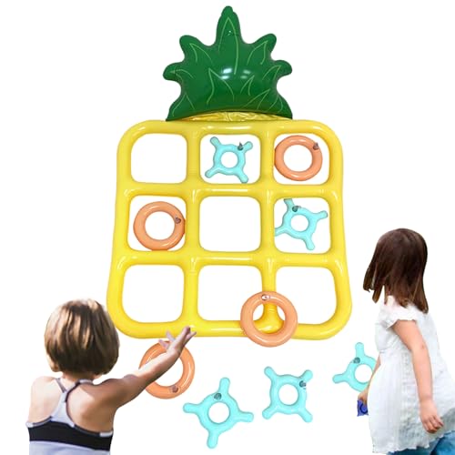 Scelta conveniente: goditi il divertimento del nostro gioco gonfiabile di lancio della piscina che può essere facilmente gonfiato e sgonfiato, rendendolo un intrattenimento portatile per la piscina, la spiaggia o il cortile. Gioca ovunque e in qualsiasi momento con questo design leggero e gonfiabile che offre intrattenimento illimitato.