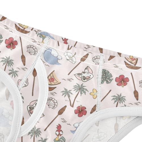 Boys' Exclusive Briefs Toddler Underwear 95% Combed Cotton Boxerbriefs 2T Tropical Elements 204