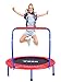 HEKA Cama Elástica Infantil Cama Elástica para Niños ,Trampolín Fitness Plegable 92 cm, Trampolín niños Peso máximo 75 kg (Rojo)