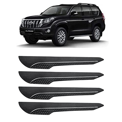 Image of AOSIS-Car Bumper Protector /Bumper Guard for Toyota Land Cruiser Prado with Single Chrome Stripe (4-Pcs)
