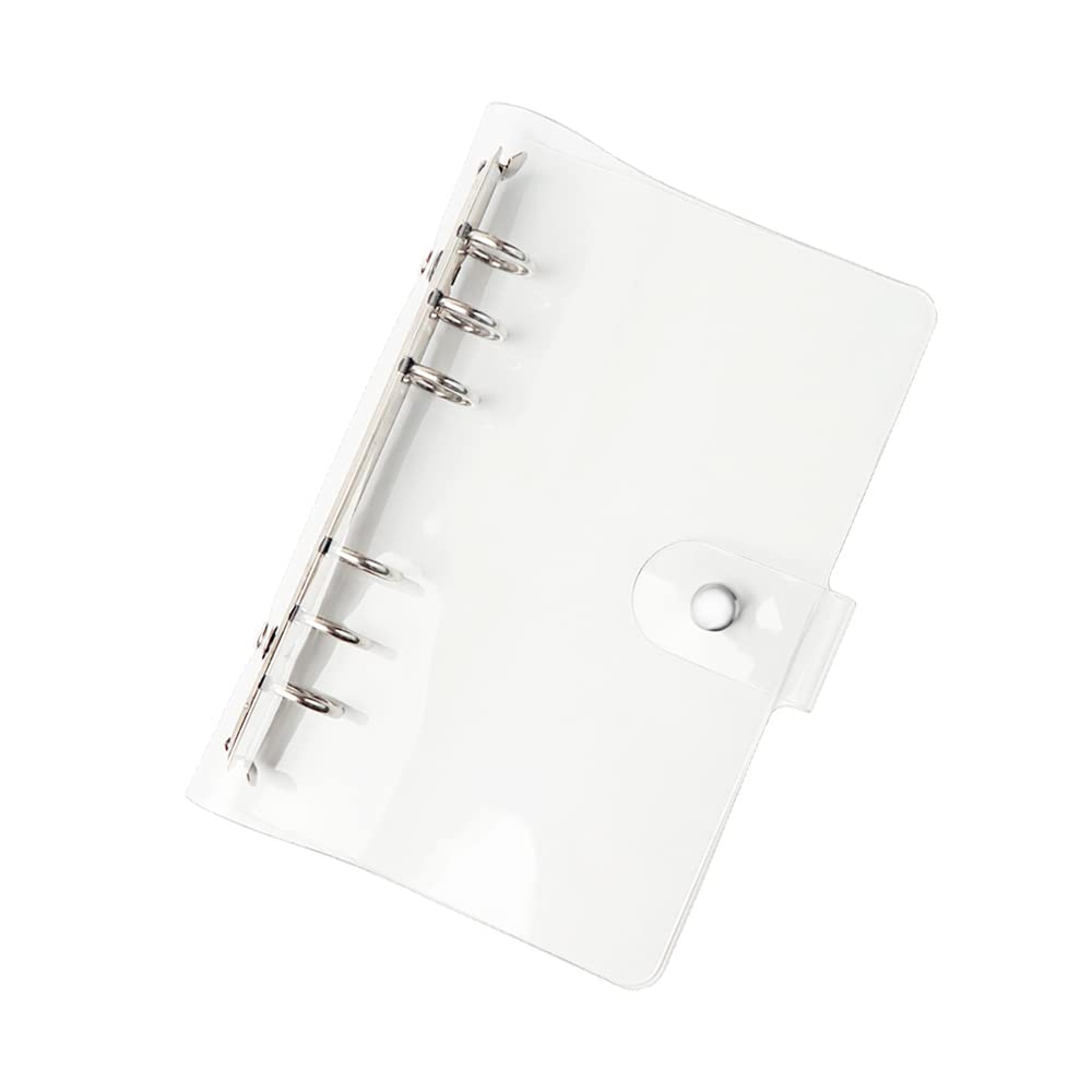 Amazon.co.jp: クリアA6バインダー PVC 予算バインダー スナップボタン