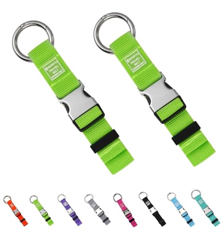 Image of 2PCS Heavy Duty Add a Bag Luggage Straps Jacket Gripper,Carry-on Luggage Belt Baggage Suitcase Straps Belts Travel Accessories(Green)