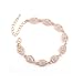 Topwholesalejewel Wedding Bracelet Rose Gold Plating Link Bracelet