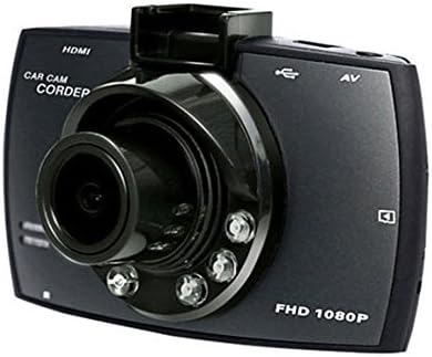 Бұрыштық view of the STOGA Ubox STV040 Car DVR Camera highlighting the lens and screen.