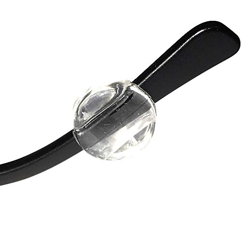 Keepons Zen Clear Prevent Eyeglass Slipping Anti Slip Anti Slide Eyewear Sunglasses Spectacles Glasses Temple Tips Sports Ear Hooks Sleeves Retainer (2 Pairs)