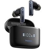 Baseus Hybrid Active Noise Cancelling Wireless Earbuds, Immersive Heavy Bass Sound -50dB, 6 Mics AI ENC Calls, 65H Playtime, Multipoint Connection, Waterproof, Bluetooth 5.3, App Customized-Bowie 30