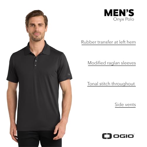 OGIO Unisex Onyx Polo Camisa Polo Transpirable para Hombre y Mujer miniatura 2