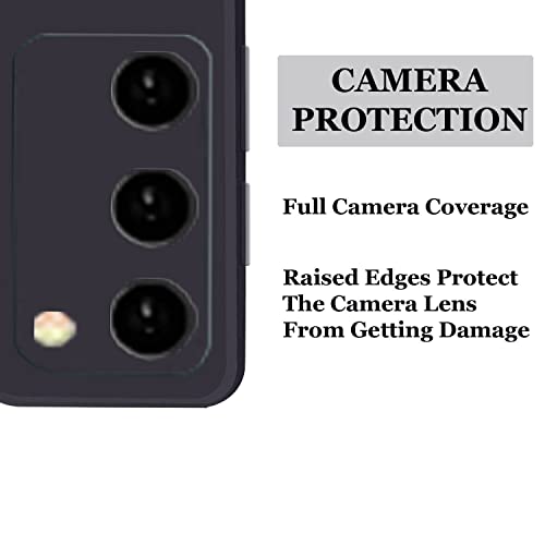 Image of A rtistque Liquid Silicone Matte Shockproof Flexible with Camera Protection Soft Back Cover Case for Oppo A53s 5G - Black