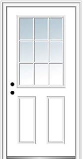 National Door Company ZZ00693R Steel Primed, Right Hand in-Swing, Prehung Front Door, 9