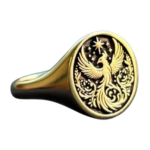 Chevalière ronde 15 x 15 mm en argent sterling 925 plaqué or pour homme et femme