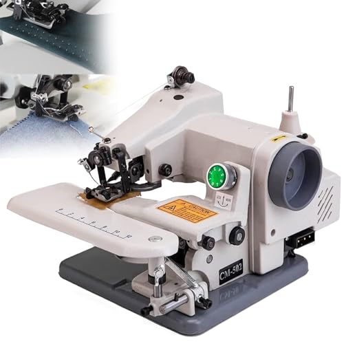 Máquina De Dobladillo De Puntada Invisible Portátil,Máquina De Coser Puntada Invisible De Escritorio 1200 RPM,Longitud De Puntada 3 a 8 Mm,for Dobladillo Doméstico,39,5 X 35,5 X 33 Cm