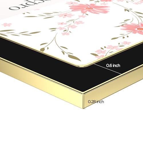 Image of eletecpro 4x6 Enamel Picture Frame Set of 2 with Real Glass Cover, Cute Photo Frame with Gold Metal Edge, Horizontal and Vertical Display Pictures 4 by 6 for Tabletop and Wall Decor, Black