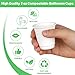 Dualshine 300 Pcs 3oz Compostable Bathroom Cups,Biodegradable Eco-Friendly Small Disposable Mini Mouthwash Cups for Bath, Party, Picnic, Drinking and Events 6