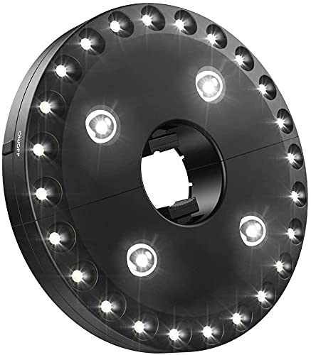 Lampe Parasol De Jardin Lumière de Parasol Le parapluie de patio allume des lumières de parasol avec 28 lumières de parapluie de LED pour l'utilisation d'éclairage de tentes de camping en plein ai