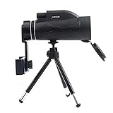 Protección Goma: Cubierta exterior del telescopio está envuelta con una funda protectora de goma, que es efectivamente impermeable y a prueba de humedad y se puede usar en varios entornos al aire libre.