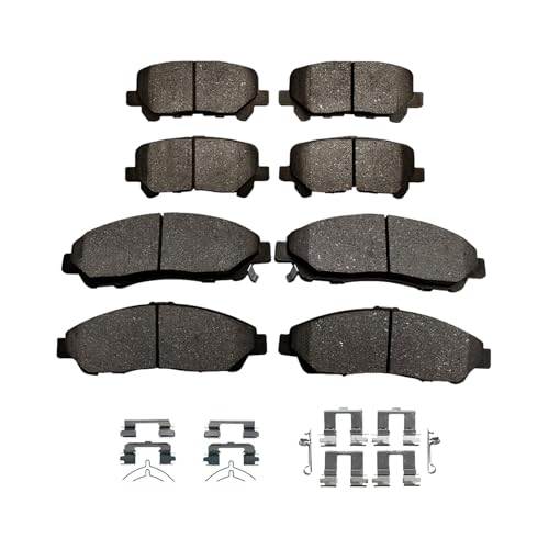 Image of PM Auto Set of 8 Front-Rear Ceramic Brake Pad For 2009-2011 Honda Pilot