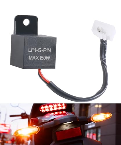 PAIYUE Turn Signal Relay,Car Accessories Flasher Relay for LED Turn Signal,Automotive Relays,12V 2Wire 2Pin Turn Signal Relays for Fixing Hyper Flashing Issue,Compatible with WR,YZF,CBR1000,VTX1300