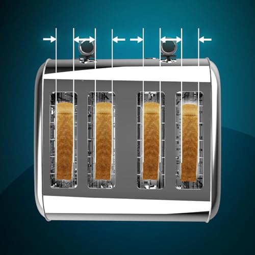 Grille-Pain Vertical Cecotec Toastin' Time 1700 – 4 Fentes, 1700W, Fente Large 3,8 cm - vue 8