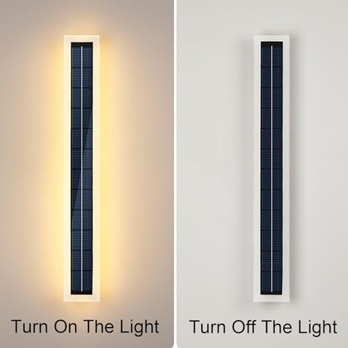 Applique murale solaire LED extérieure noire avec télécommande pour jardin - 6