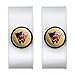 GRAPHICS & MORE Wonder Woman 80th Red Logo Pose Headphone Earbud Cord Wrap - Charging Cable Manager - Wire Organizer Set of 2 - White