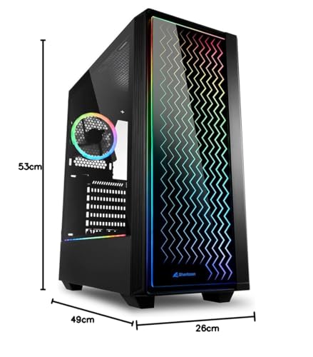 Sharkoon RGB LIT 200 Cristal Templado USB 3.1 Negra – Bild 9