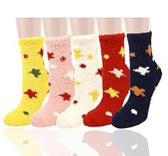 5 Pairs Colorful Stars and Polka Dots