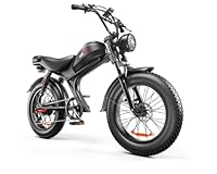 Emoko C93 Bicicletta Elettrica a 7 Velocità con Doppio Motore MTB, Batteria da 20Ah, Pneumatico Grasso da 20" Bicicletta Elettrica per Adulti