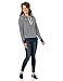 Amazon Essentials Women's Regular-Fit Brushed Back Fleece Pullover Hoodie (Available in Plus Size), Navy Stripe, Large
