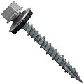 Metal Roofing Screws: (250) 10 x 1-1/2"  Galvanized Hex Head Sheet Metal Roof Screw. Self Starting Metal to Wood siding Screws. EPDM Washer. No Paint