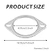 HHZL 2PCS Car Exhaust Gasket, 2.5
