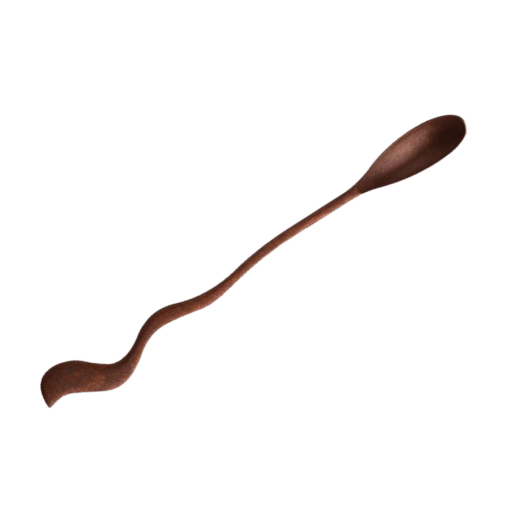 Purecopper 7.08-Inch Vintage Coffee Spoon, Hand-Forged Antique Copper Spoon, Suitable for Stirring Coffee, Milk, And Cocktails (1)