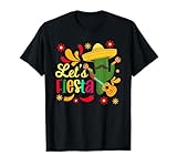 Let's Fiesta Cinco De Mayo Camisa Mexicana Hombre T-Shirt