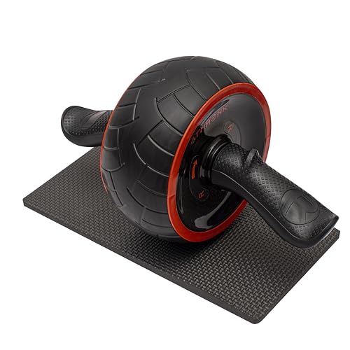 Athmonk Abs Wheel Exerciser Home Gym Equipment For Men Women - Plank Exercise Ab Roller Automatic Rebound - Belly Fat Reducer Weight Loss - Portable Abdominal Core Trainer Workout - With Knee Mat, Red (B0CVHJWC9Z) Amazon Price History, Amazon Price Tracker