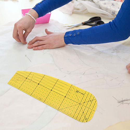 Toyvian RÃ©gua de Ferro Quente de Alta Temperatura ResistÃªncia Canto Quilting RÃ©gua Diy Ferramenta