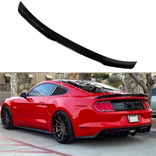 Becquet de coffre de finition noir brillant pour Ford Mustang S550 Coupé - 2