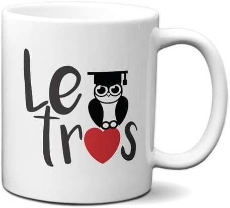 Caneca Presente Professor Curso Letras Criativo Eu Amo