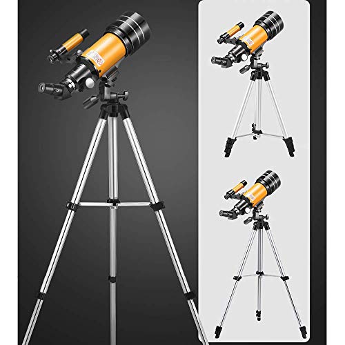 Telescopio refractor astronómico 70mm apertura 300mm para principiantes miniatura 5