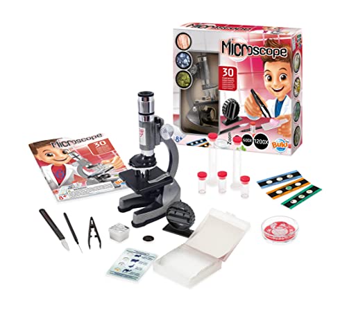 Microscope enfant Buki MS907B 30 expériences pack double pour initiation scientifique