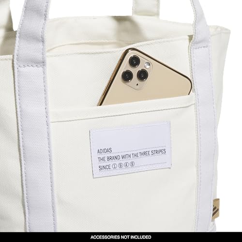Image of adidas Canvas Court Tote Bag | Roomy Interior, Interior Pockets, Comfortable Straps, Durable Build, Everyday & Court Ready