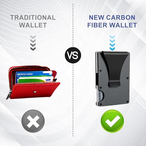 Premium Scratch - Resistant Minimalist Wallet with Money Clip - Slim Card Holder for Men & Women, Ideal Father's Day Gifts4