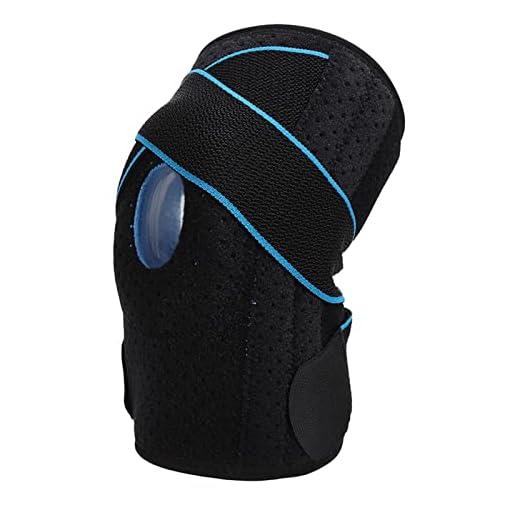 Rodillera de Velcro para Reducir el Estrés Rodillera para Aliviar el Dolor Protección de Gel de Sílice Antes de los Deportes (Azul)