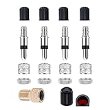 [Vailaipupy]プロメカニック推奨 虫ゴム不要バルブ 自転車用スーパーバルブ ドイツ式耐腐蝕仕様 三点長期使用セット 交換工具不要 山岳車/シティサイクル対応 パッキン劣化防止構造 18点セット