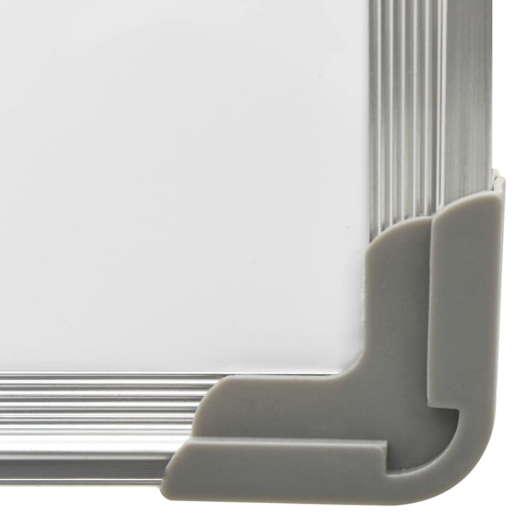 Magnetisches Whiteboard Weiß 90 x 60 cm Stahl mit Aluminiumrahmen und Montagezubehör, abwischbar beschreibbar als Pinnwand und Notiztafel für Büro, Homeoffice, Schule und Meeting