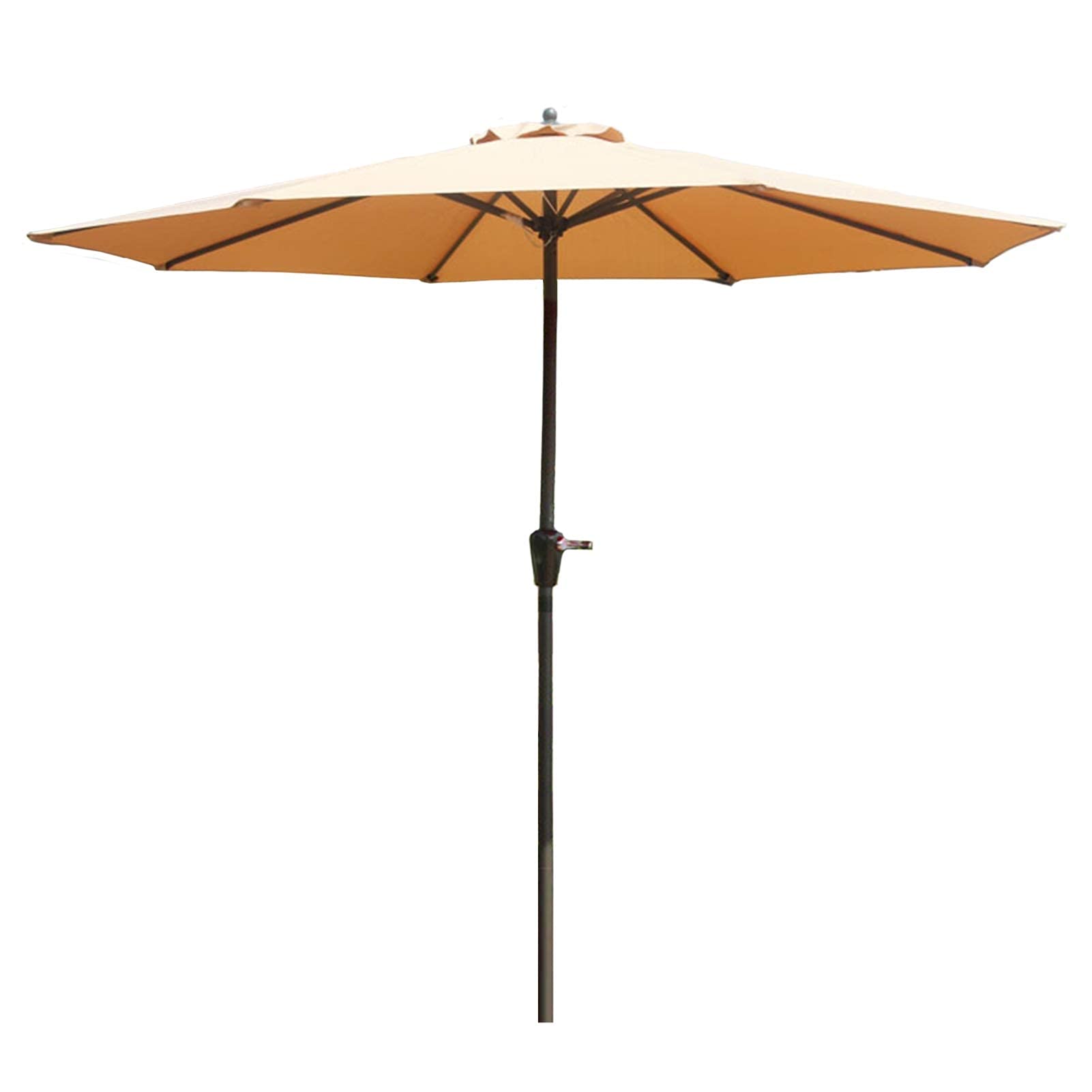 Parasol de jardín 2.7m resistente a la intemperie y caqui 5