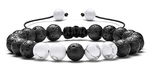 8Mm Lava Rock 7 Chakra Aromatherapy Essential Oil Diffuser Bracelet Natural Stone Bead Bracelet #TOP2