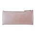 XYBAGS PU Leather Small Pencil Case Pen Bag with Zipper, PU Leather Makeup Pouch Makeup Case Cosmetic Pouch (Pink)