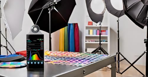 Spectrometer Color Illuminometer CCT CRI Light Meter Portable Spectrophotometer, with PC Software - Thumbnail 7