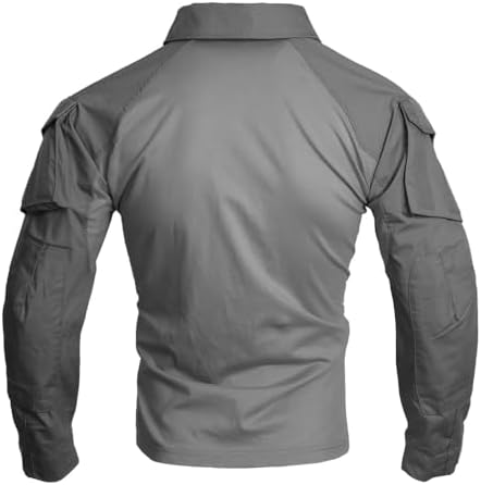 EMERSONGEAR Men's Tactical Shirt,Gen3 Airsoft Combat Army Paintball Quick Dry Long Sleeve BDU T-Shirt Top Wolf Grey - 2