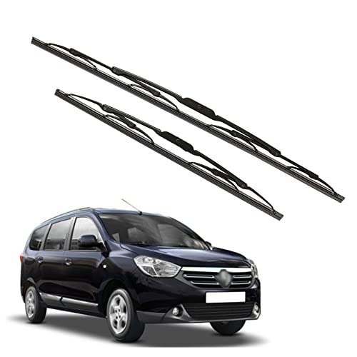 Image of Kylo Windshield Wiper for LODGY /Conventional and Traditional Metal Type Windshield Water Repellency Scratch Proof Metal Wiper Blades Suitable for LODGY (Driver Side - 22 inch, Passenger Side - 16 inch)